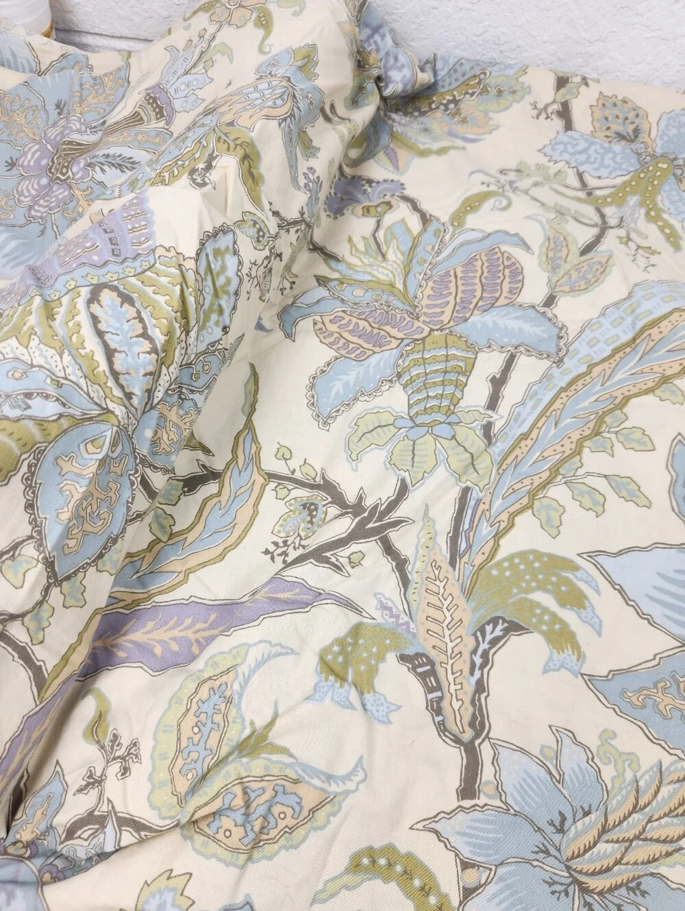 Pottery Barn Brigitte King Duvet Cottagecore Paisley Floral 100% Cotton NOS